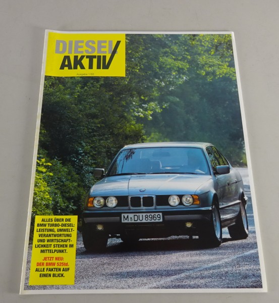 Prospekt / Broschüre „Diesel Aktiv“ BMW Turbo-Diesel Stand 01/1993