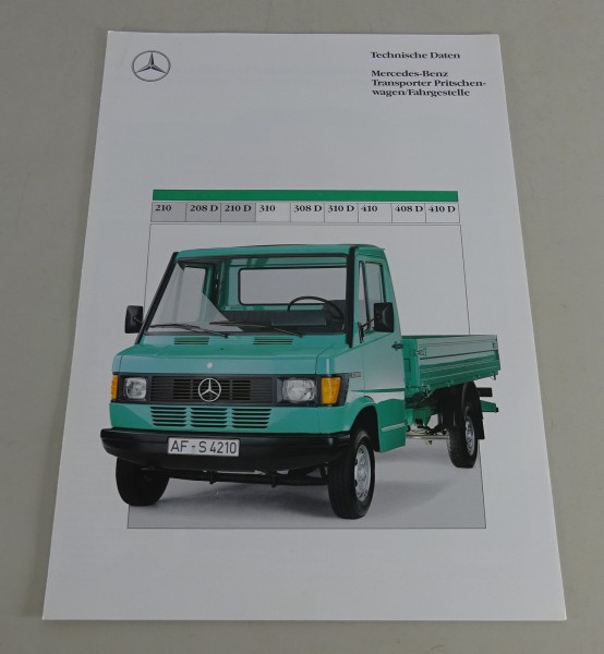 Prospekt Mercedes-Benz Bremer Transp. T1 210 / 208 D / 210 D Stand 10/1989