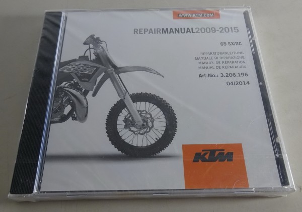 Werkstatthandbuch / Workshop Manual KTM 65 SX/XC Bj. 2009 - 2015