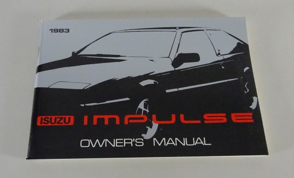 Owner's Manual / Handbook Isuzu Impulse from 1983