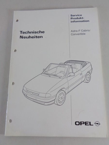 Technische Information / Fahrzeugvorstellung Opel Astra F Cabrio Stand 03/1993