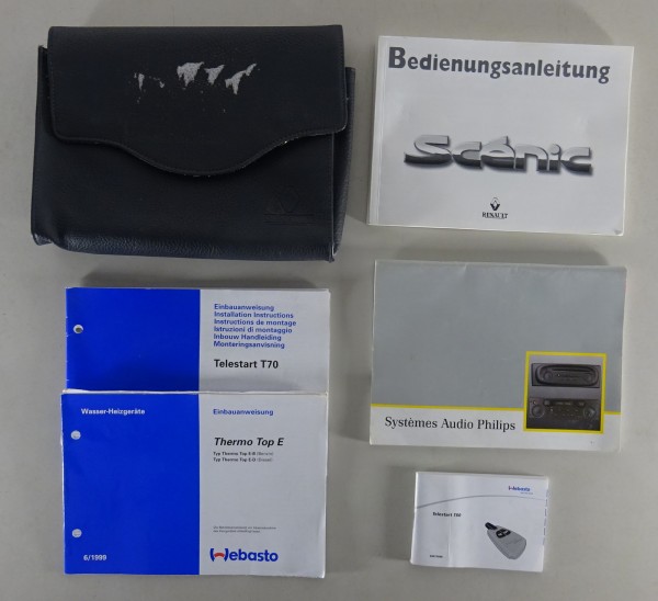 Bordmappe mit Betriebsanleitung / Handbuch Renault Megane Scenic Stand 1999