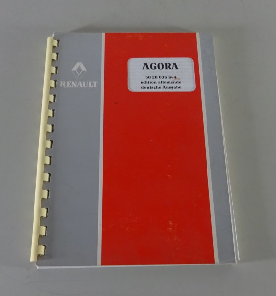 Betriebsanleitung / Handbuch Renault LKW Agora Stand 06/1996