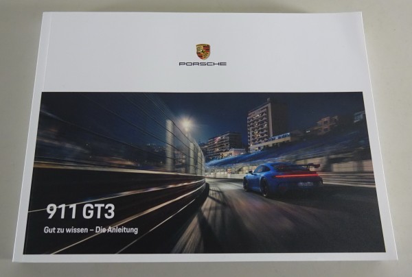 Betriebsanleitung / Handbuch Porsche 911 GT3 Typ 992 Modelljahr 2022