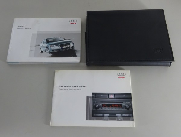 Owner's Manual / Handbook + Wallet Audi A4 Typ B6 with Quattro from 11/2005