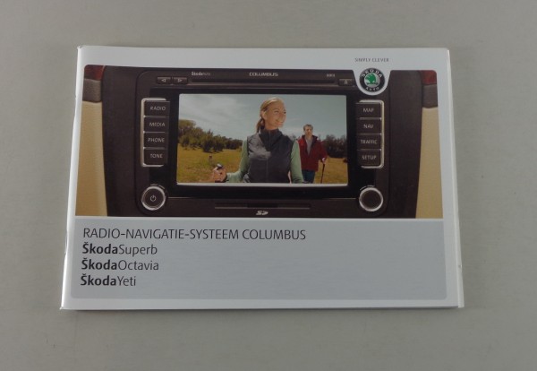 Instructieboekje Skoda Radio-Navigatie-System Columbus jaar 2010