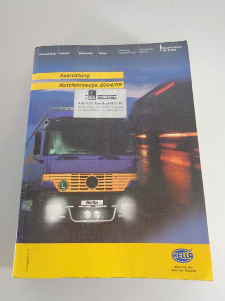 Katalog Hella Ausrüstung für Nutzfahrzeuge von 2004/05