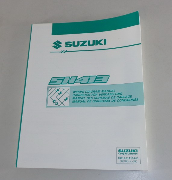 Werkstatthandbuch Elektrik / Schaltpläne Suzuki Jimny SN413 Stand 10/2000