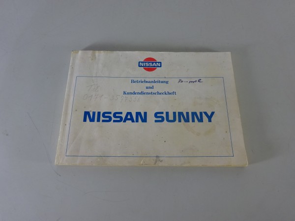 Betriebsanleitung / Handbuch Nissan Sunny Typ N13 Stand 03/1987