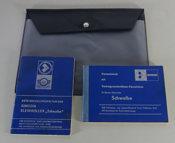 Bordmappe + Betriebsanleitung Simson Schwalbe KR 51/1 / F / K Ausgabe 1977