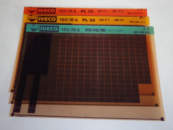 Microfich Teilekatalog / Parts List Iveco 150 16A von 09/1983