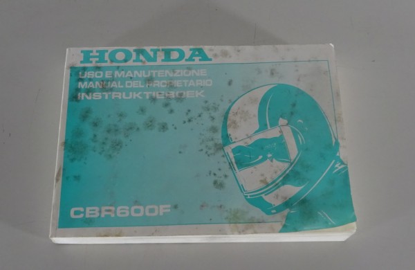 Uso e Manutenzione, Manual del Propietario, Intruktieboek Honda CBR600F from 98