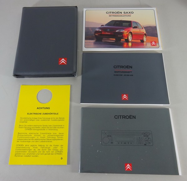 Bordmappe mit Betriebsanleitung Citroen Saxo Stand 08/1999