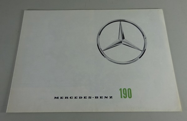 Faltprospekt Mercedes-Benz 190 W110 Heckflosse Stand 07/1962