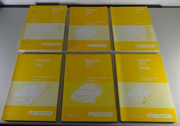 Werkstatthandbuch Band 1 + Nachträge Mazda 323 Typ BA Motor Getriebe ab 1994