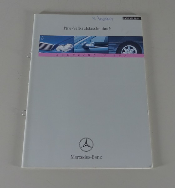 Verkaufstaschenbuch Mercedes-Benz C-Klasse W203 Stand 01/2001