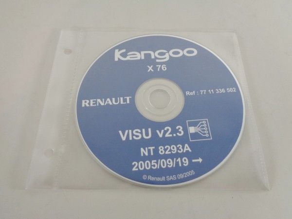 Elektrische Schaltpläne auf CD Renault Kangoo I Stand 09/2005