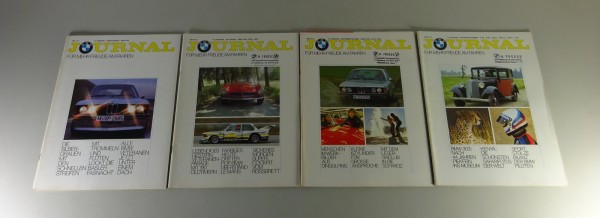 Magazin - BMW Journal 4 Hefte u. a. mit BMW 3er E21 / 507 / 303 '1977