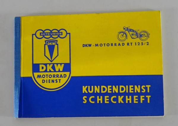 Scheckheft DKW RT 125 / 2 blanko und ohne Einträge