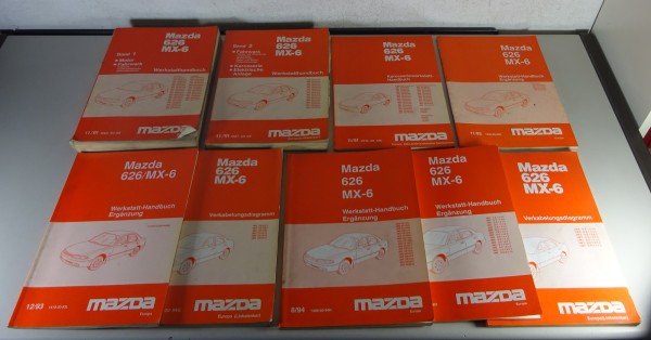 Werkstatthandbuch Konvolut Mazda 626 / MX-6 Typ MS6 / GE Stand 1991-1996