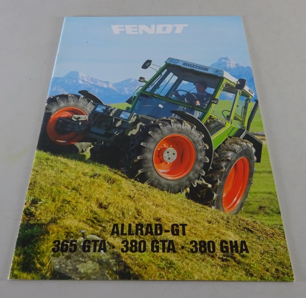 Prospekt / Broschüre Fendt Allrad - GT 365 GTA / 380 GTA / 380 GHA Stand 02/1988