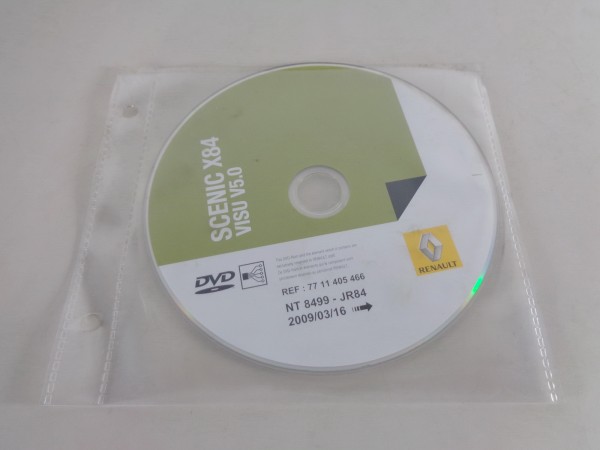 Elektrische Schaltpläne auf DVD Renault Scenic X84 Stand 03/2009