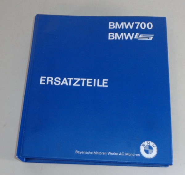 Teilekatalog BMW 700 + LS Baujahr ab 1959 Stand 1962