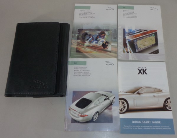 Owner's Manual + Wallet Jaguar XK8 Typ X150 Cabrio / Coupe 2006 - 2009 english
