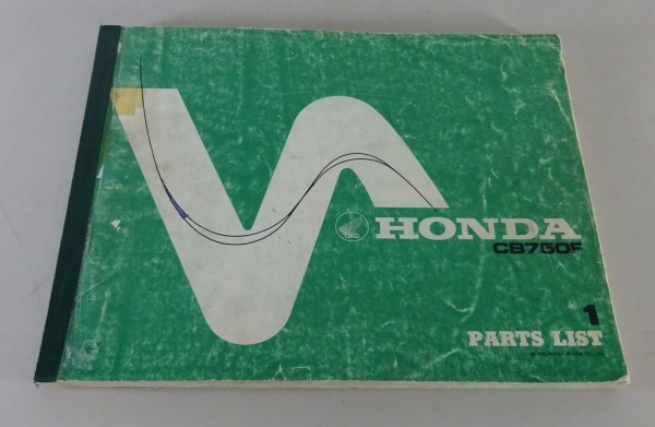 Teilekatalog / Ersatzteile / Parts List Honda CB 750 F Stand 1975