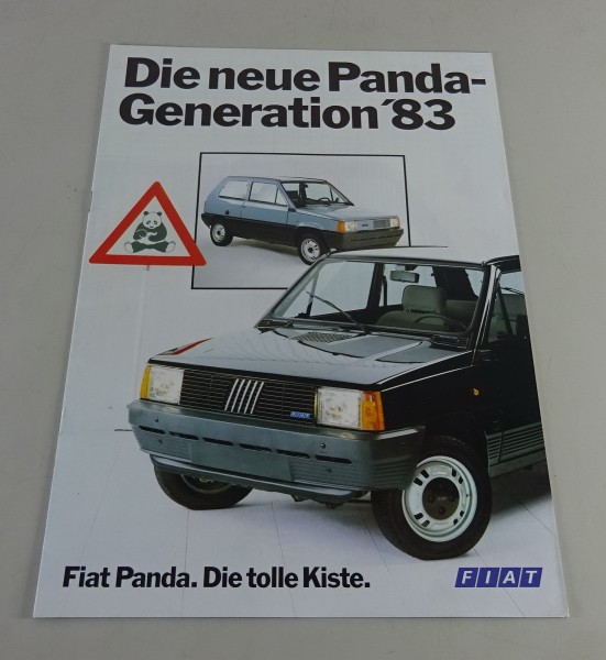 Prospekt / Broschüre Fiat Panda Modeljahr 1983 Stand 11/1982