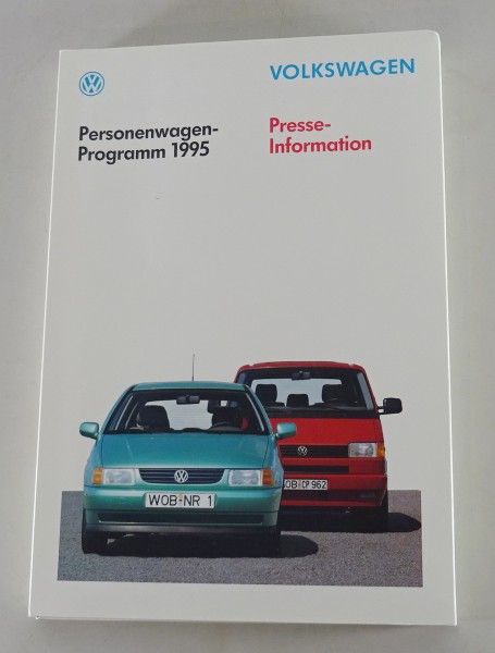 Pressemappe VW Golf 3 / III Cabrio, Corrado, T4 Caravelle / Multivan von 10/1994