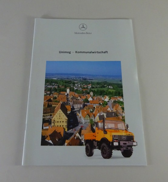 Prospekt Mercedes-Benz Unimog 424 U 1000 / 1200 / 1400 + 408 Stand 3/1998