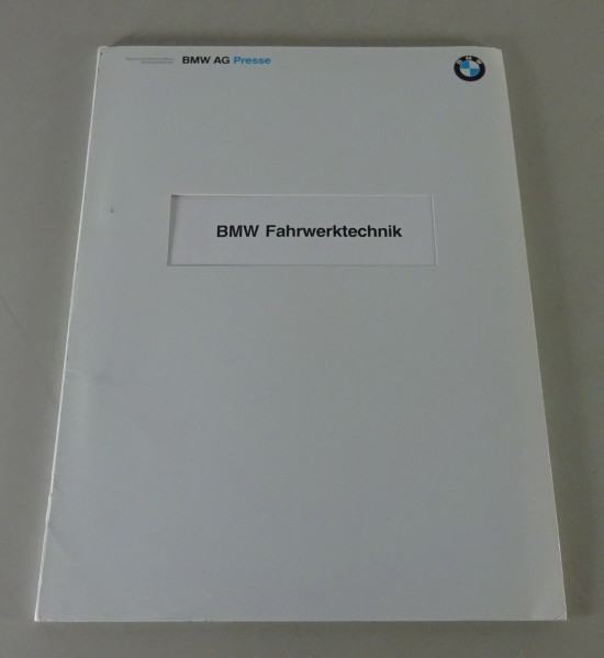 Pressemappe Fahrwerkstechnik BMW 5er E34 iX Allrad / 8er E31 Stand 05/1991