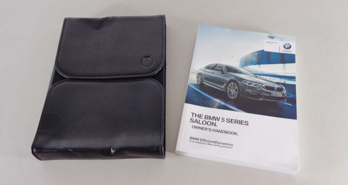 Owner's Manual + Wallet 5Series BMW G30 Saloon 530i 530d / xDrive