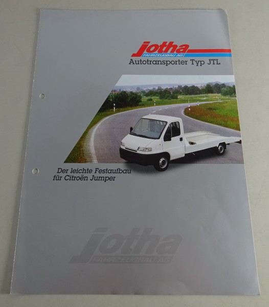 Prospekt / Broschüre Citroën Jumper als Autotransporter JTL