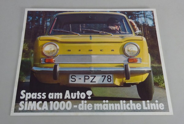 Prospekt / Broschüre Simca 1000 Stand 1967