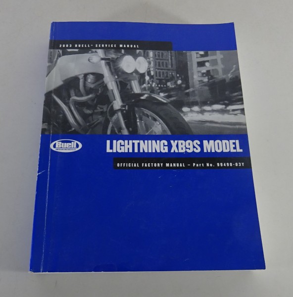 Workshop manual Buell Lightning XB9S Model 2003 from 01/2003