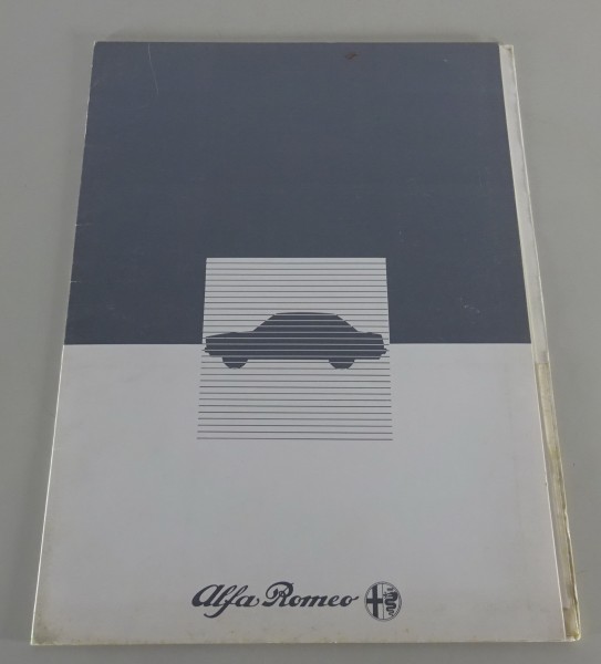 Pressemappe Alfa Romeo Spider 2.0 Aerodinamica „Gummilippe“ Stand 1983