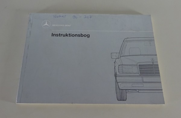 Instruktionsbog Mercedes Benz W124 MOPF1 200 230 260 300 E / CE 07/1989 Reprint