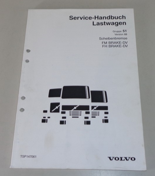 Werkstatthandbuch Volvo LKW FM / FH Scheibenbremse DV von 2001