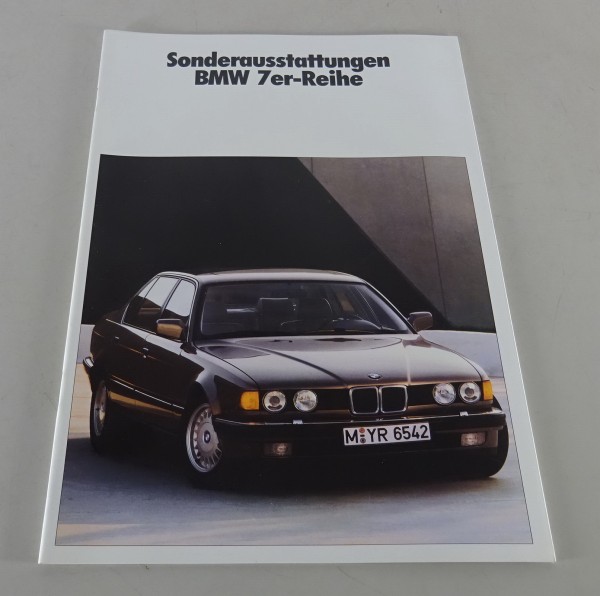 Prospekt / Broschüre Sonderausstattungen BMW E32 730i / 735i / 735iL von 01/1989