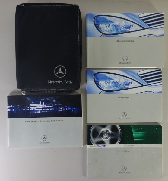 Bordmappe + Betriebsanleitung Mercedes A-Klasse W168 A140 A160 A170... von 2002