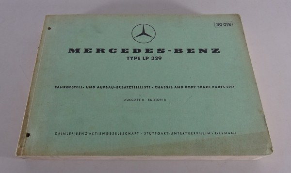Teilekatalog / Ersatzteilliste Mercedes-Benz LP 329 Fahrgestell & Aufbau '8/1960