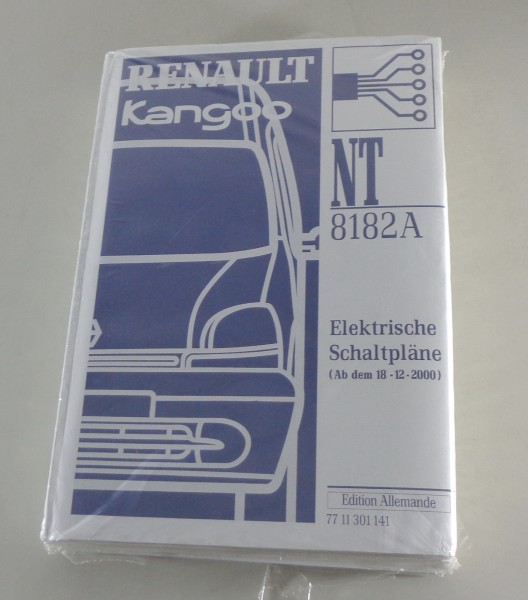 Werkstatthandbuch Elektrik / Elektrische Schaltpläne Renault Kangoo von 12/2000