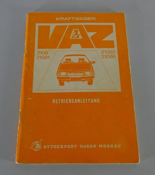 Betriebsanleitung / Handbuch Lada Samara 2108 / 21081 / 21083 / 21086