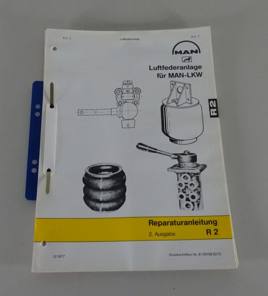 Reparaturanleitung MAN Luftfederanlage für MAN-LKW Stand 12/1977