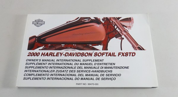 Betriebsanleitung / Owner´s Manual Harley Davidson Softail FXSTD Mj. 2000