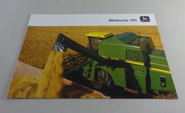 Prospekt / Broschüre John Deere - Mähdrescher 1075 Stand 10/1985