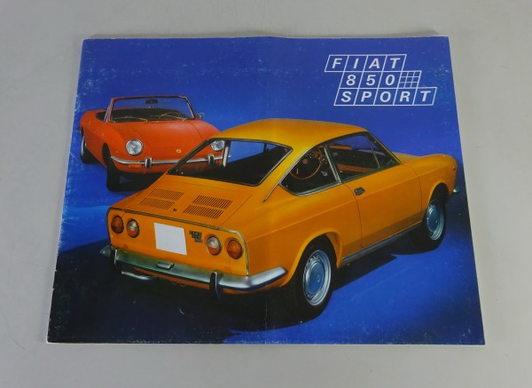 Prospekt / Broschüre Fiat 850 Sport Coupé + Spider Stand 02/1969
