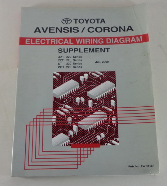 Manual Electrical Wiring Diagram Toyota Avensis / Corona from 07/2000